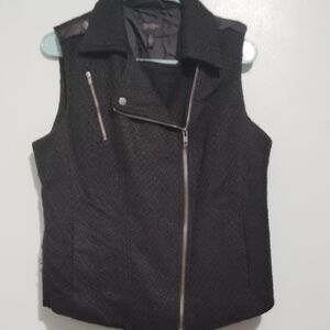 Jessica Simpson Black Textured Vest